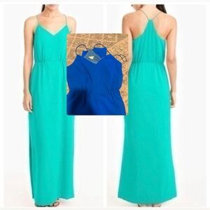 J.CREW Racerback Royal Blue Maxi Dress